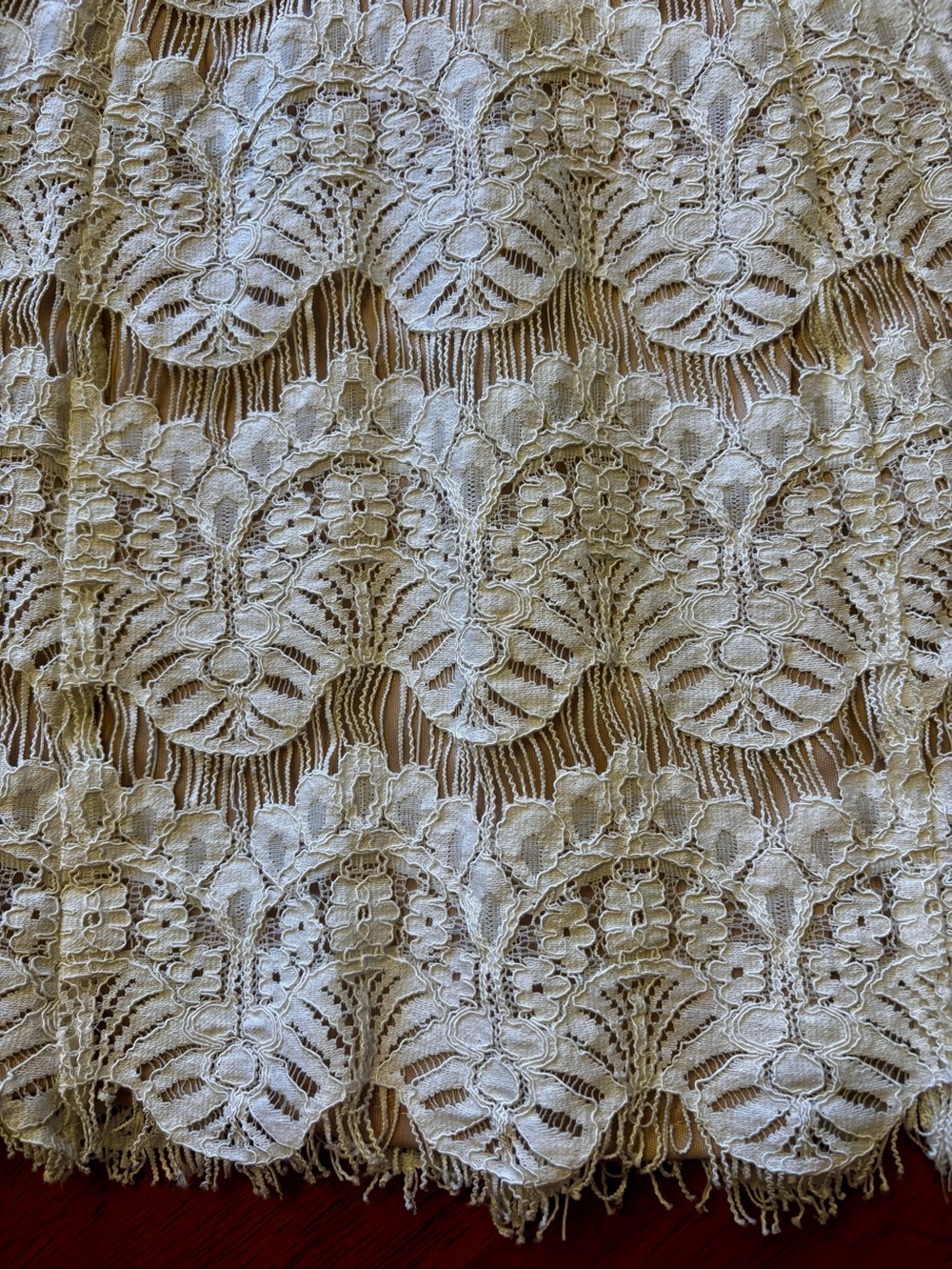 Jessica Howard Ivory Lace Lined Midi Sheath Dress size 16 - Picture 12 of 12